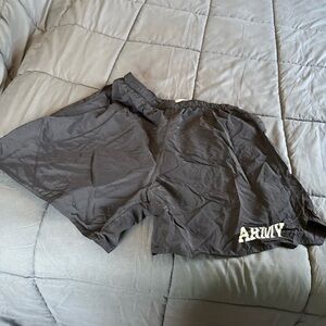 U.S. Army Black Athletic Training Shorts with ARM Y Logo
